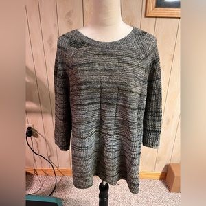 Brown light wear sweater. Christopher and banks 1x